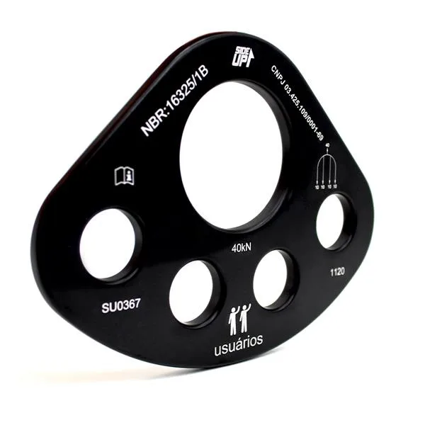 Placa De Ancoragem 4 + 1 Furos 40Kn