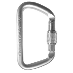 Mosquetão Aço Alpen Pass D Trava Rosca Abertura Diagonal Keylock 65Kn - Trust